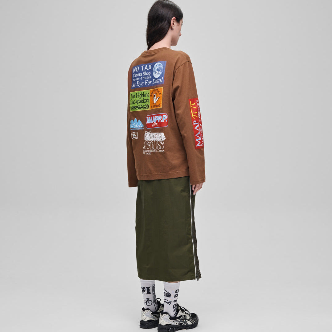 T-shirt manches longues Maap Public Possession - Marron