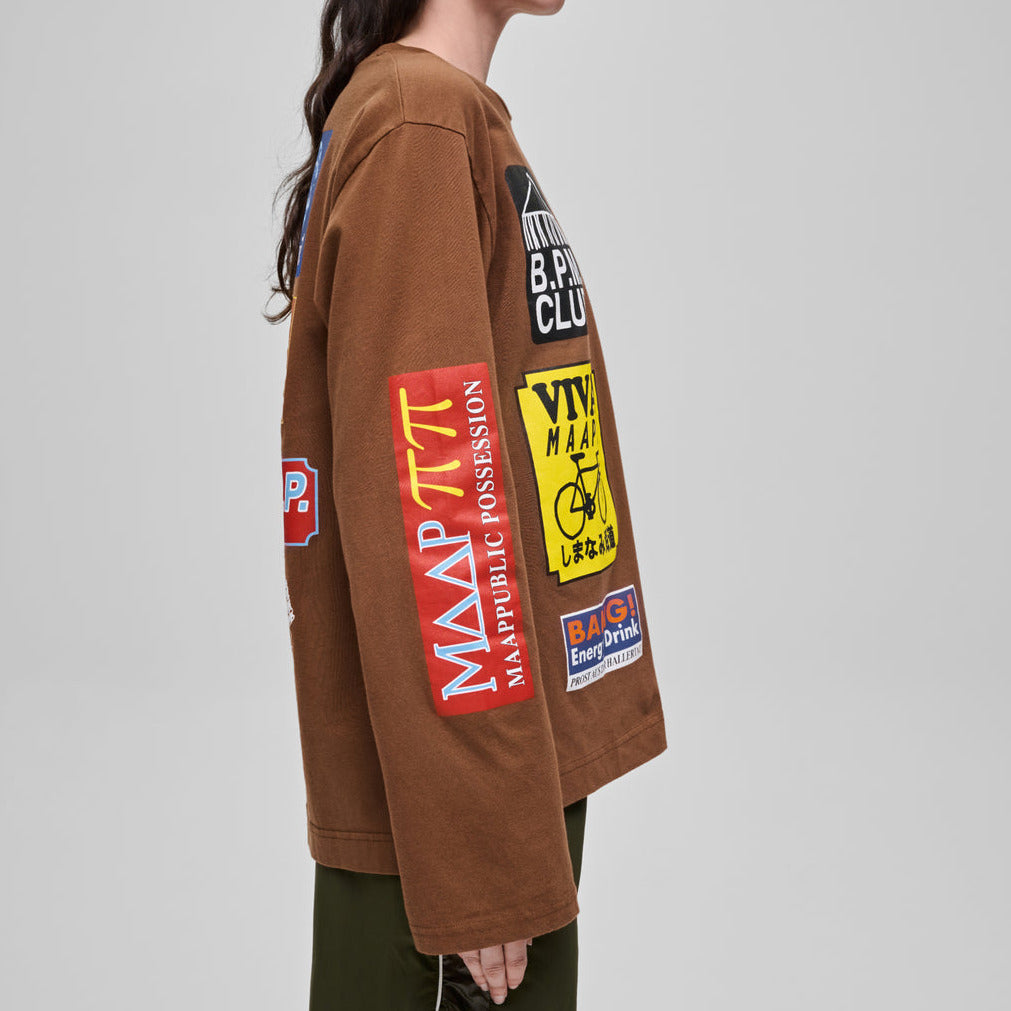 T-shirt manches longues Maap Public Possession - Marron