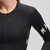 Maglia donna maniche lunghe Maap Apex Aeon - Nero bianco