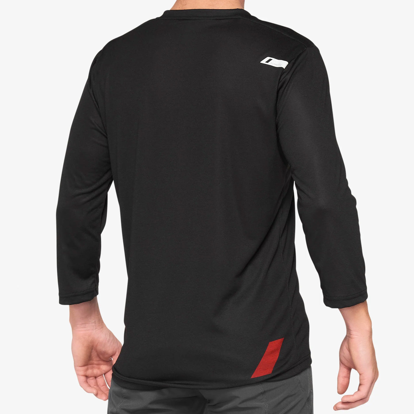 Maglia 100% Airmatic 3/4 - Nero rosso - M