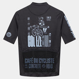 Maglia Cafe du Cycliste Eze - Nero Café du Cycliste