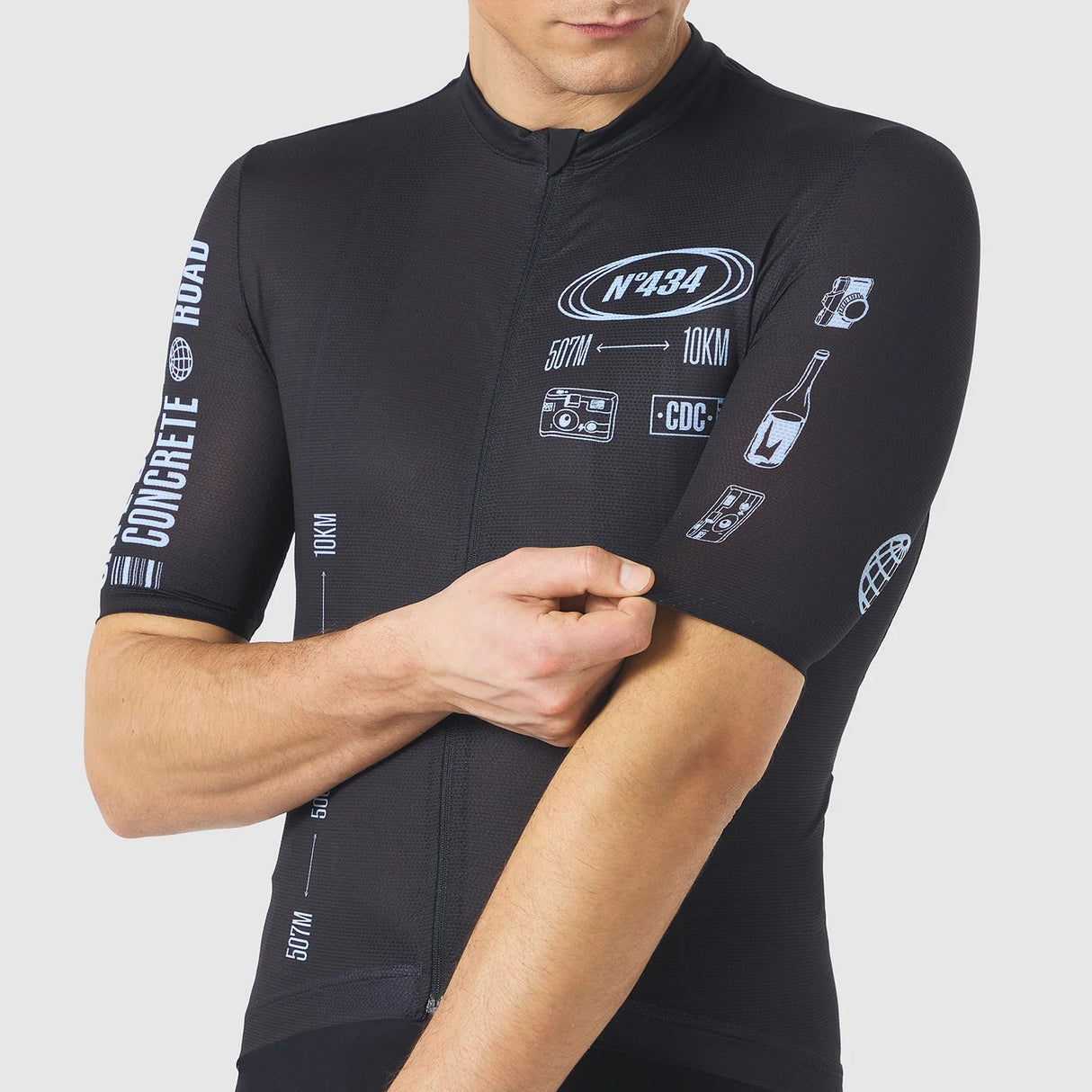 Maglia Cafe du Cycliste Eze - Nero Café du Cycliste