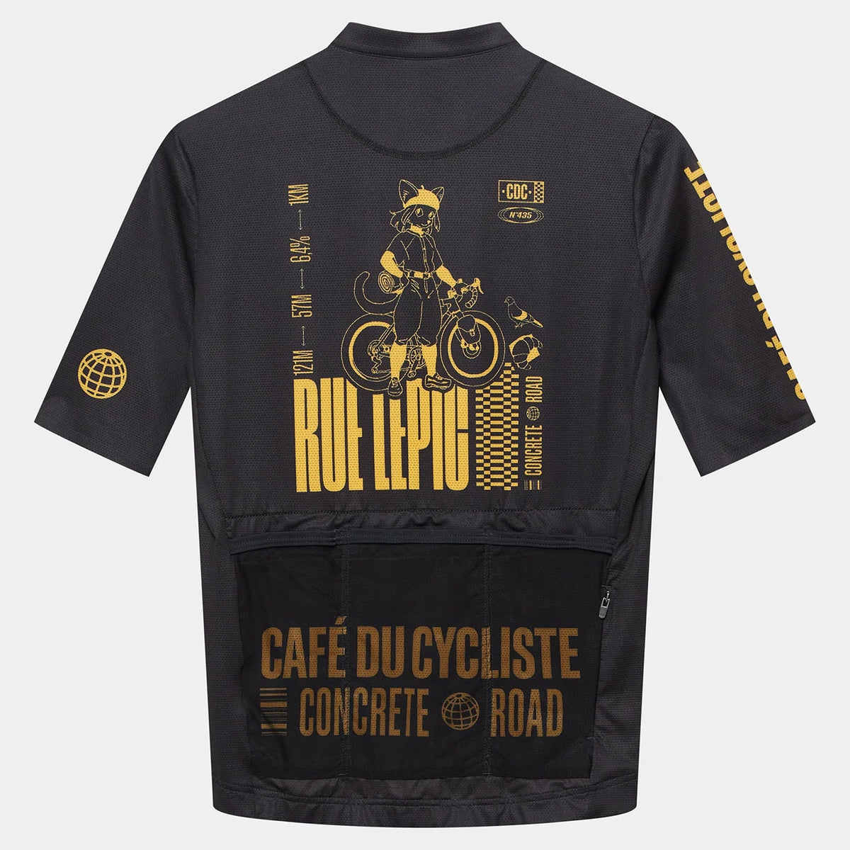 Maglia Cafe du Cycliste Paris - Nero Café du Cycliste
