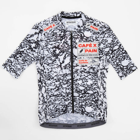 Maillot Cafe du Cycliste Ultralight Angeline Pain - Negro blanco