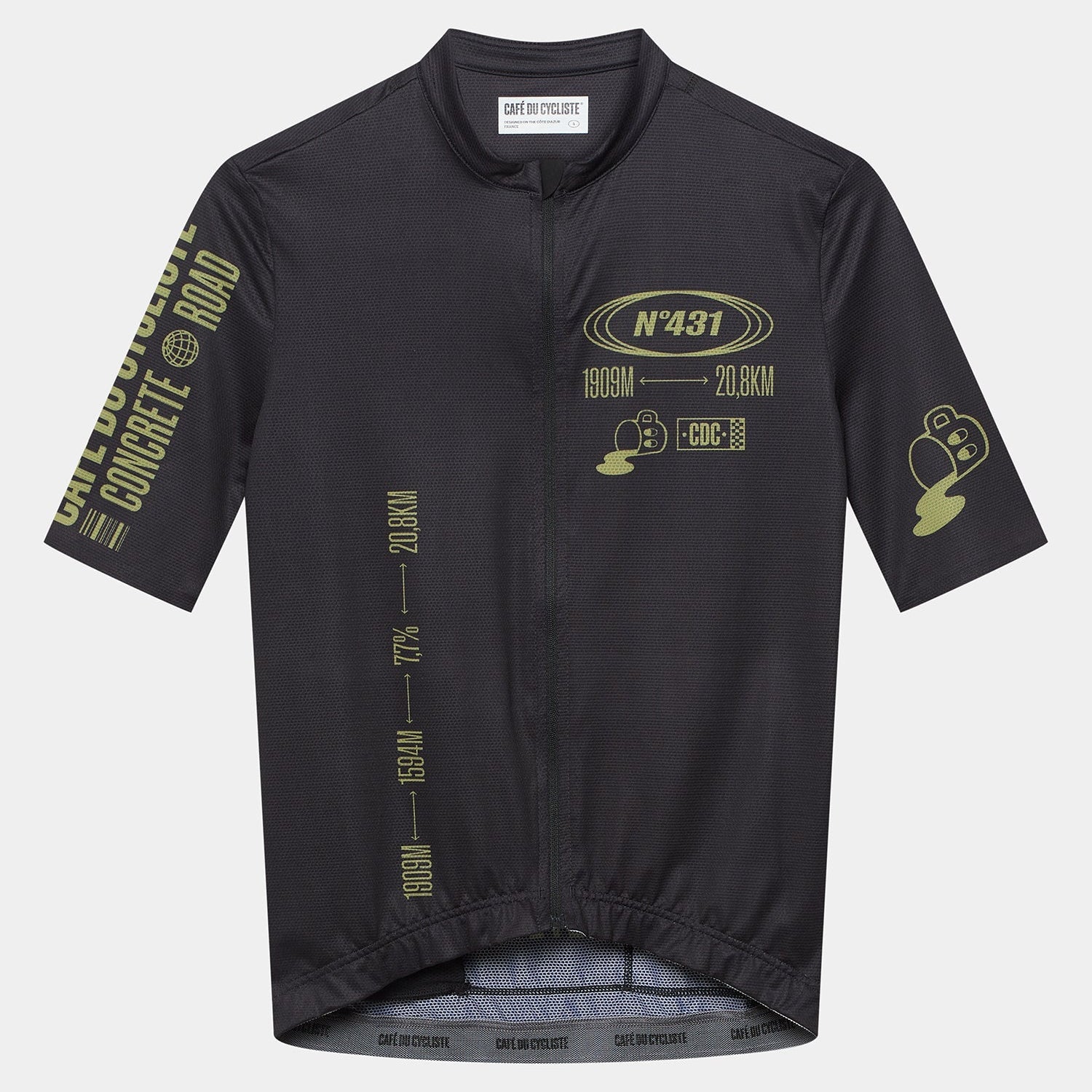 Maglia Cafe du Cycliste Ventoux - Nero Café du Cycliste