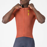 Maglia Castelli Drittone Logo - Arancio Castelli