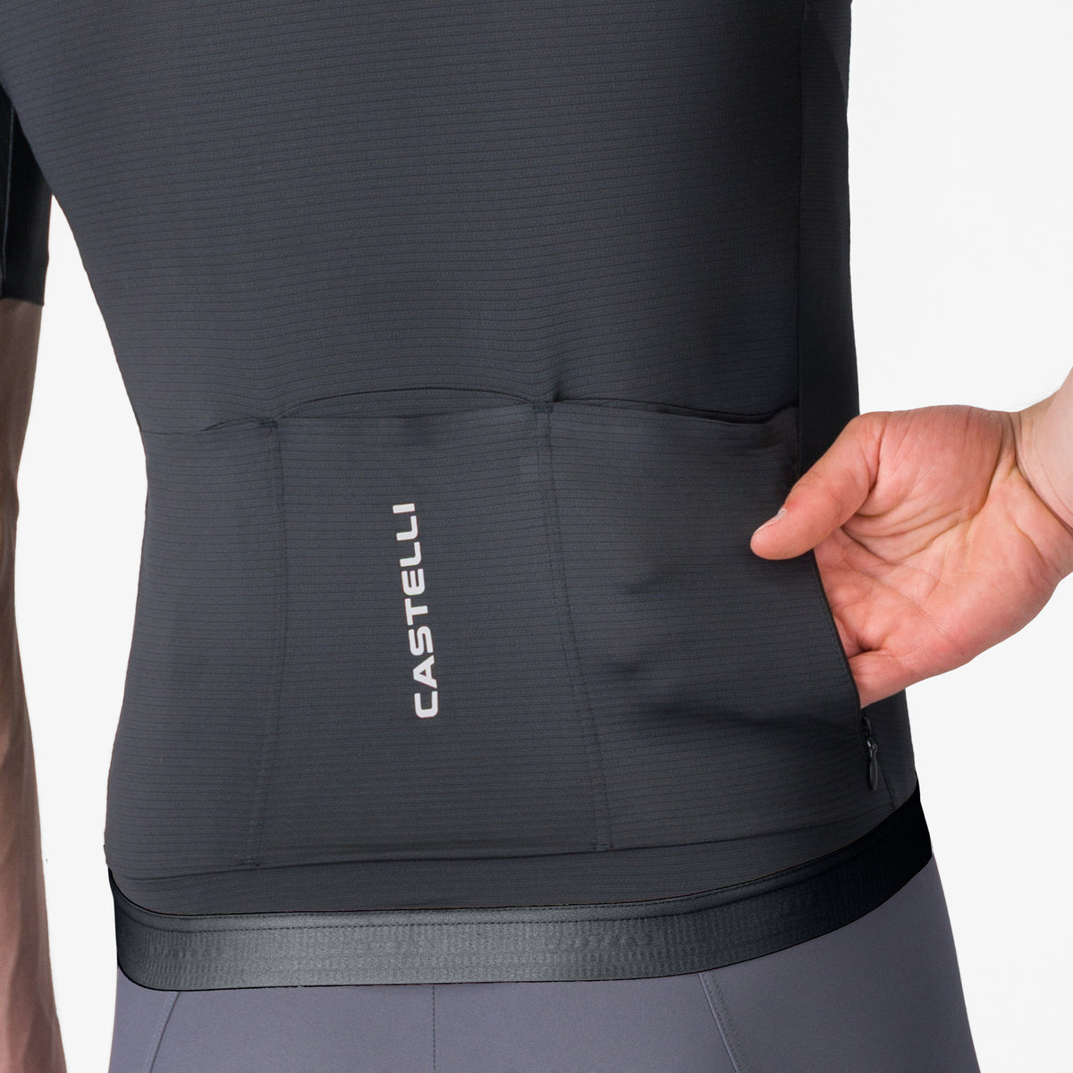 Maillot Castelli Espresso 2 - Noir blanc