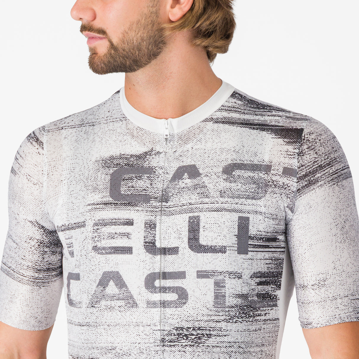 Maglia Castelli Stratus Logo - Bianco Castelli