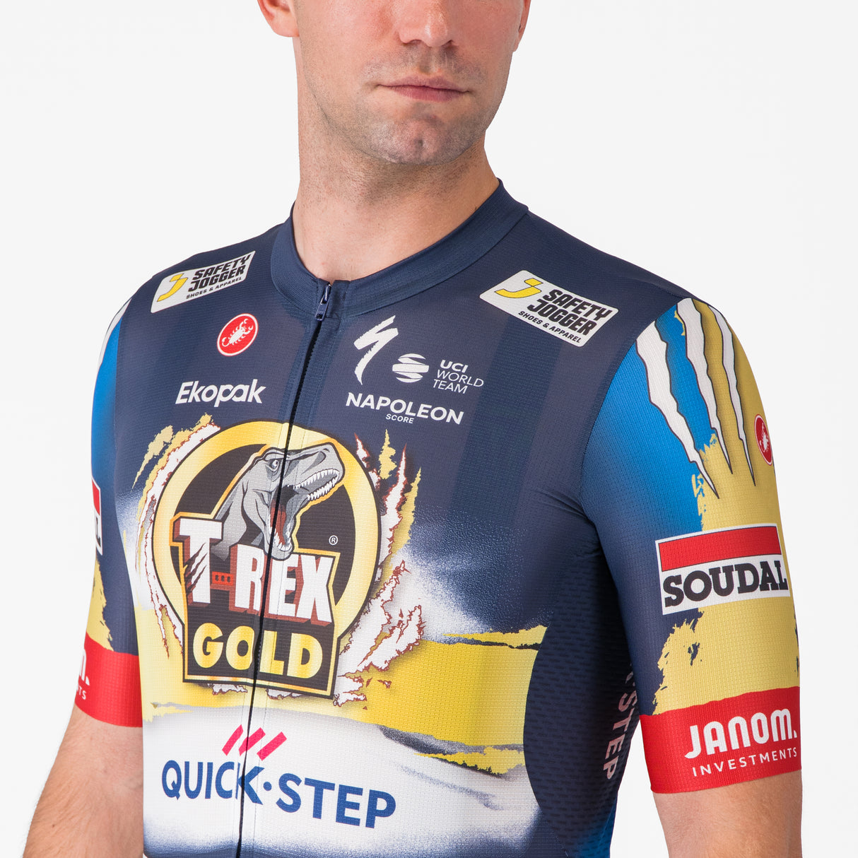 Maglia Castelli T-Rex Gold Quick-Step 2025 Competizione 3 Castelli