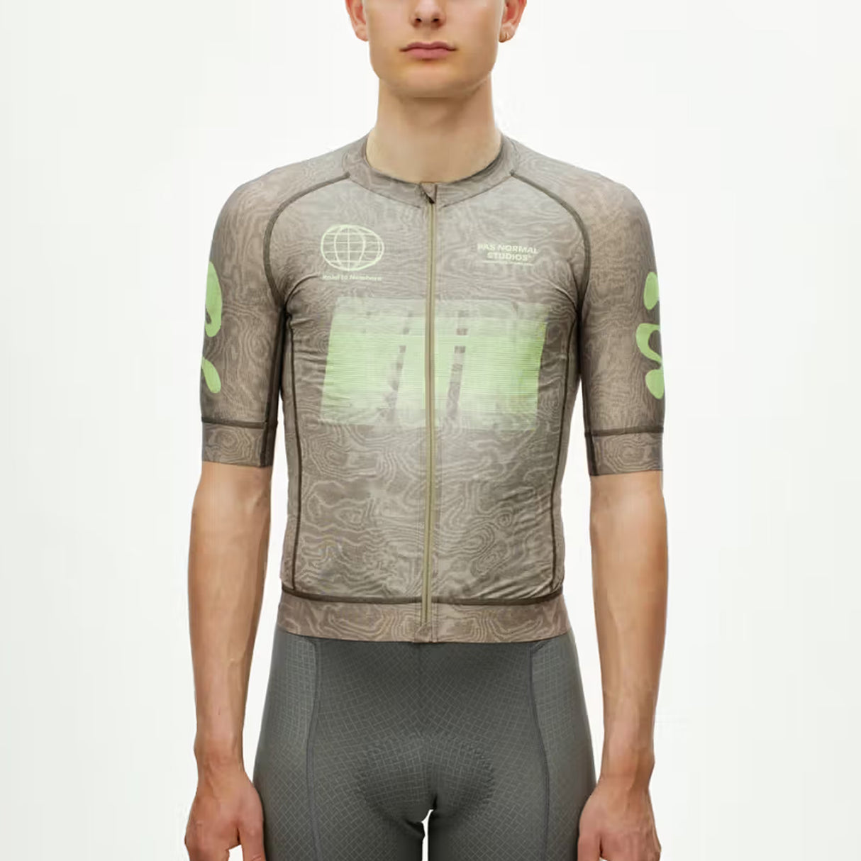 Pas Normal Studios Mechanism Logo AOP RTN jersey - Green