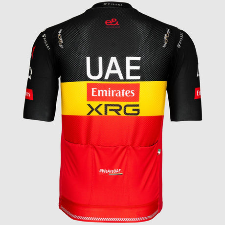 Maillot Pissei UAE Team Emirates - XRG 2026 - Campeón Bélgica