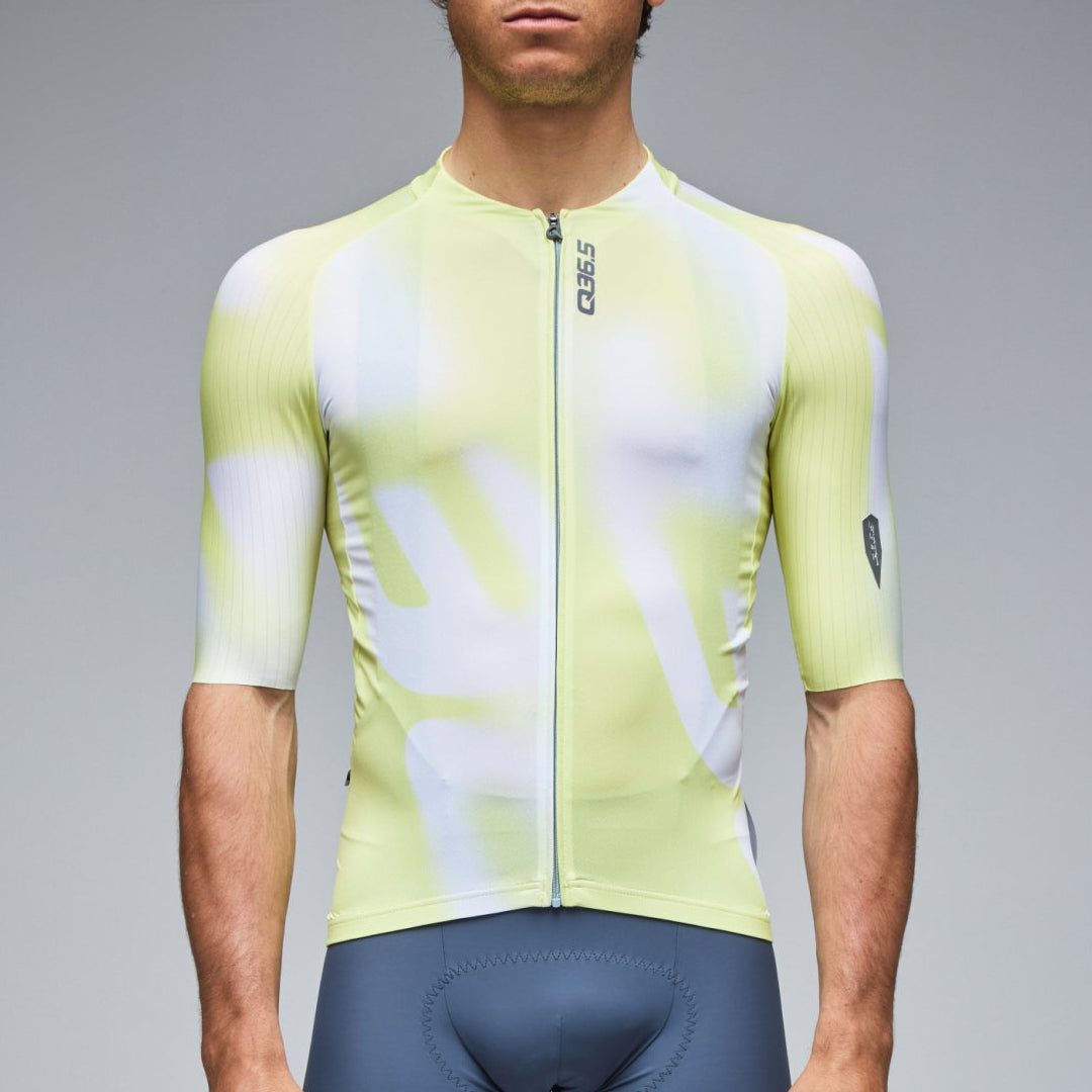 Maillot Q36.5 Gregarius Pro Big Logo - Jaune