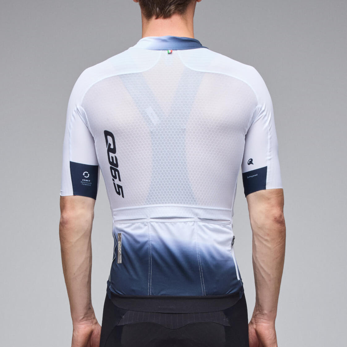 Maillot Q36.5 Gregarius Pro Collar Fade - Blanc