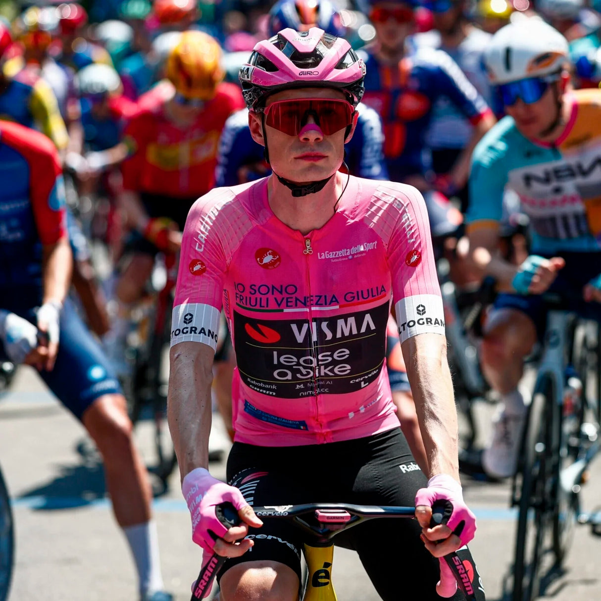 Maglia Rosa Giro d'Italia 2026 Race 8S - Jonas Vingegaard Yellow B.