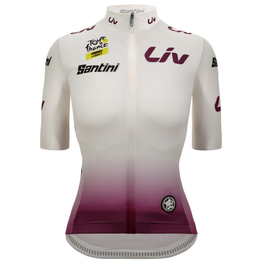 Tour de France 2026 Fan Line Santini Weiss frau trikot
