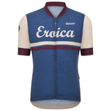 Maglia Santini Eroica Iris - Blu Santini