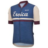 Maglia Santini Eroica Iris - Blu Santini