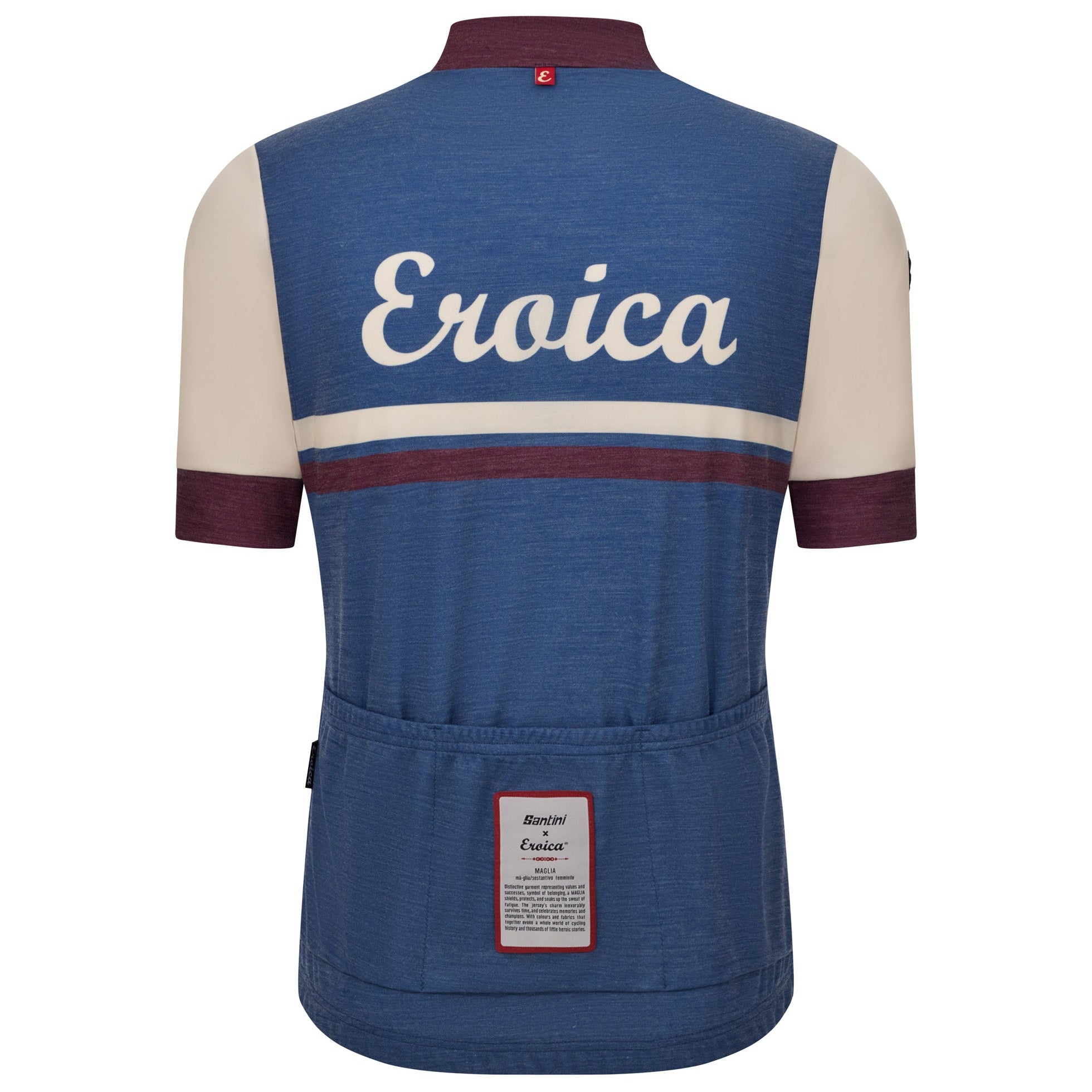 Maglia Santini Eroica Iris - Blu Santini