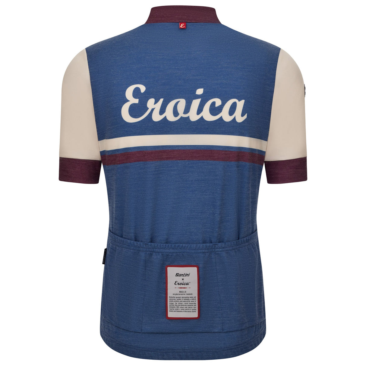 Maglia Santini Eroica Iris - Blu Santini