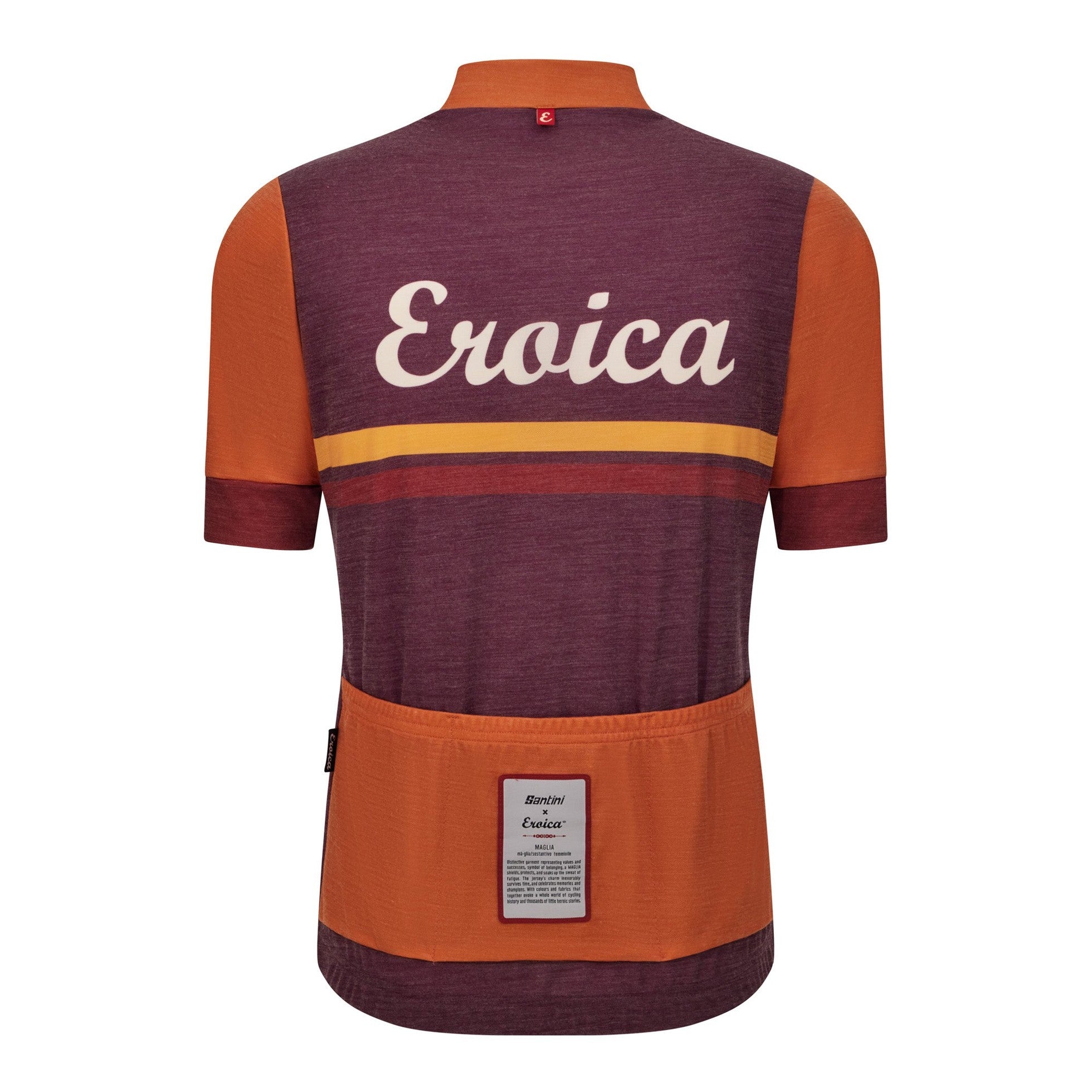 Maglia Santini Eroica Iris - Bordeaux Santini