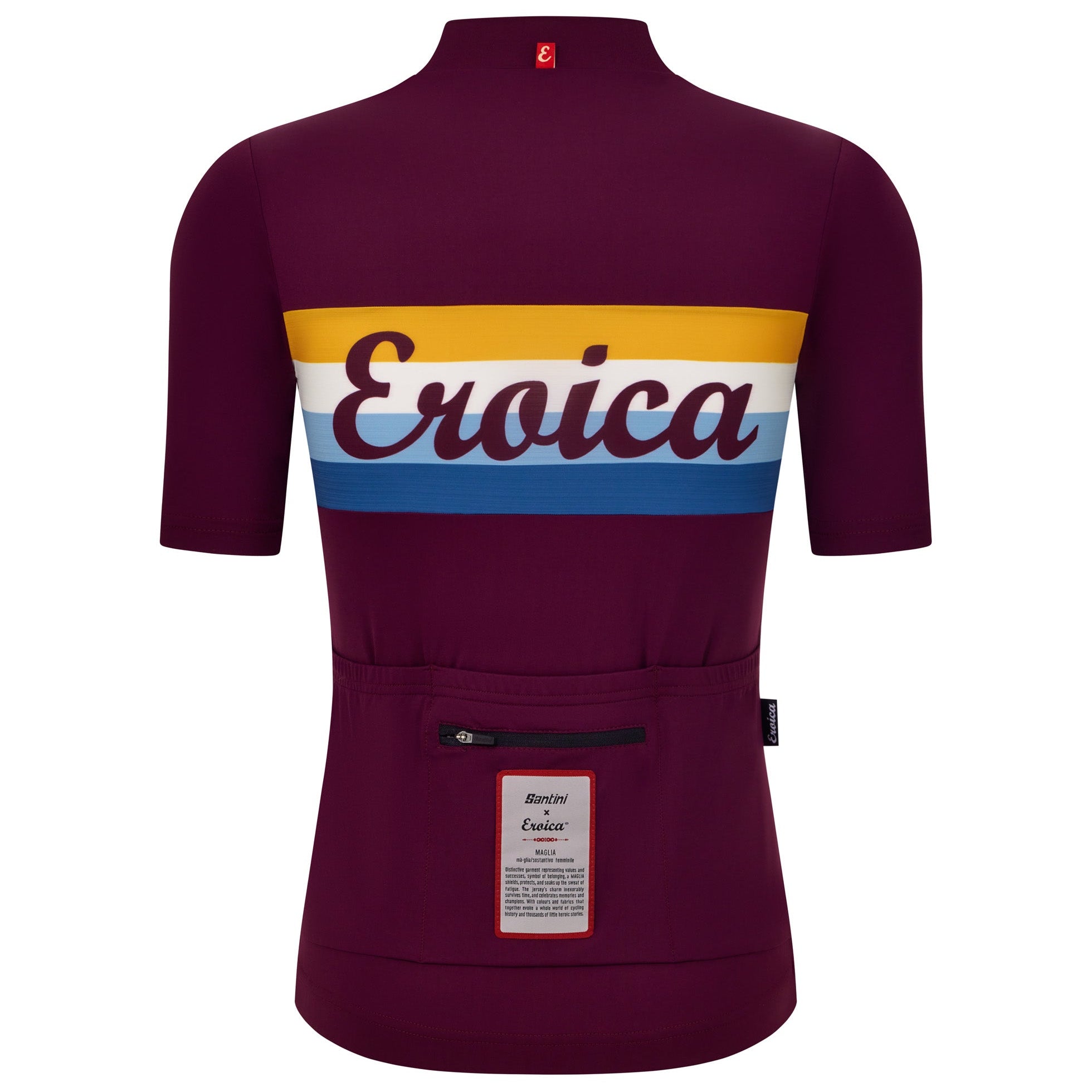 Maglia Santini Eroica Timo - Bordeaux Santini