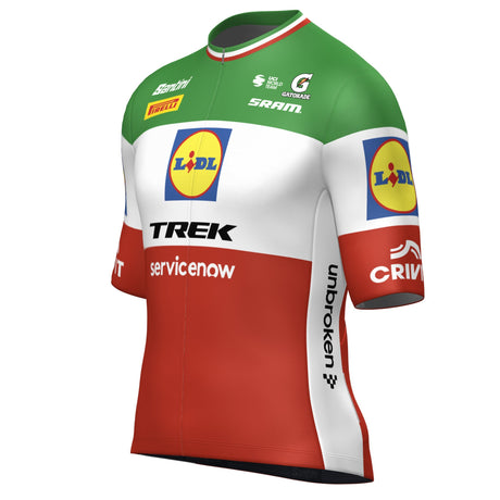 Trikot Santini Lidl Trek Italienischer Meister 2026 - Jonathan Milan
