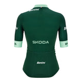 Maillot Santini Verte femme Tour de France 2026 Fan Line