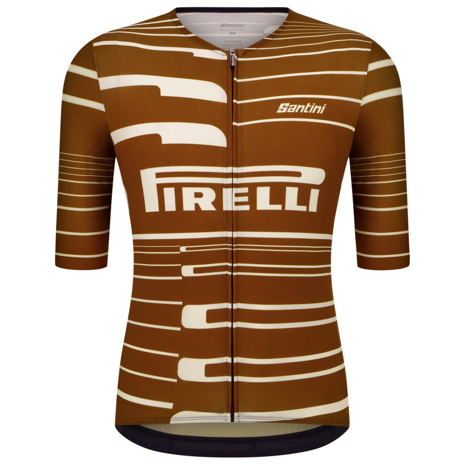 Maillot Santini x PIRELLI Sport Club - Marron