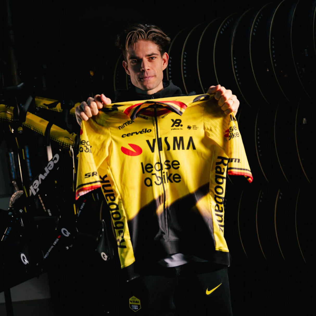 Maglia Team Visma Lease a bike 2026 - Wout van Aert Yellow B.