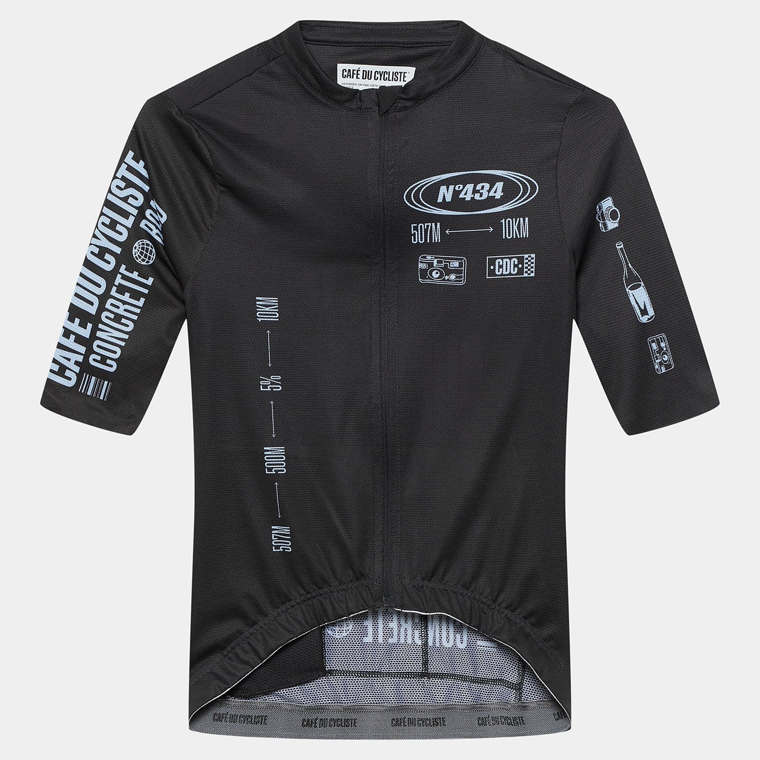 Maillot femme Cafe du Cycliste Eze - Noir