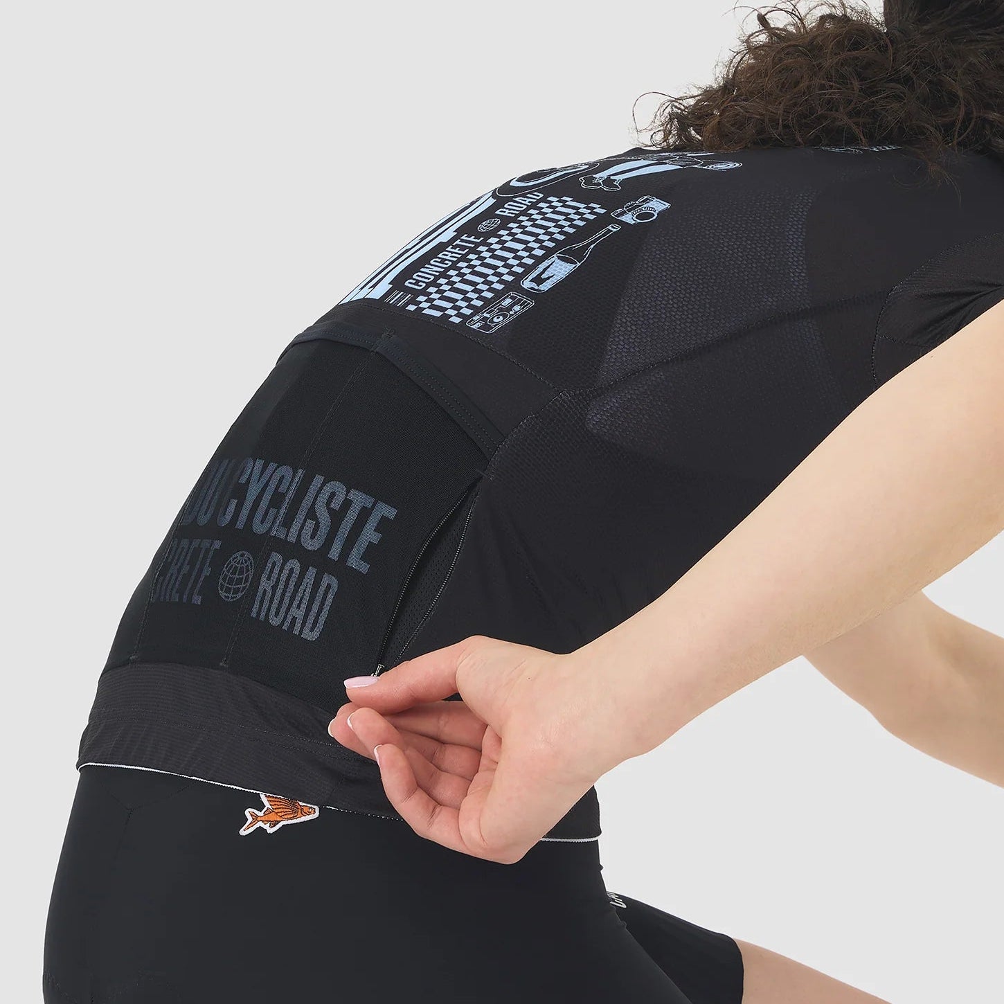 Maillot femme Cafe du Cycliste Eze - Noir