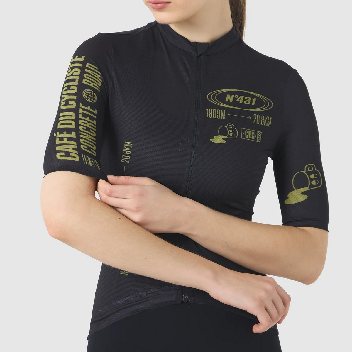 Maglia donna Cafe du Cycliste Ventoux - Nero Café du Cycliste
