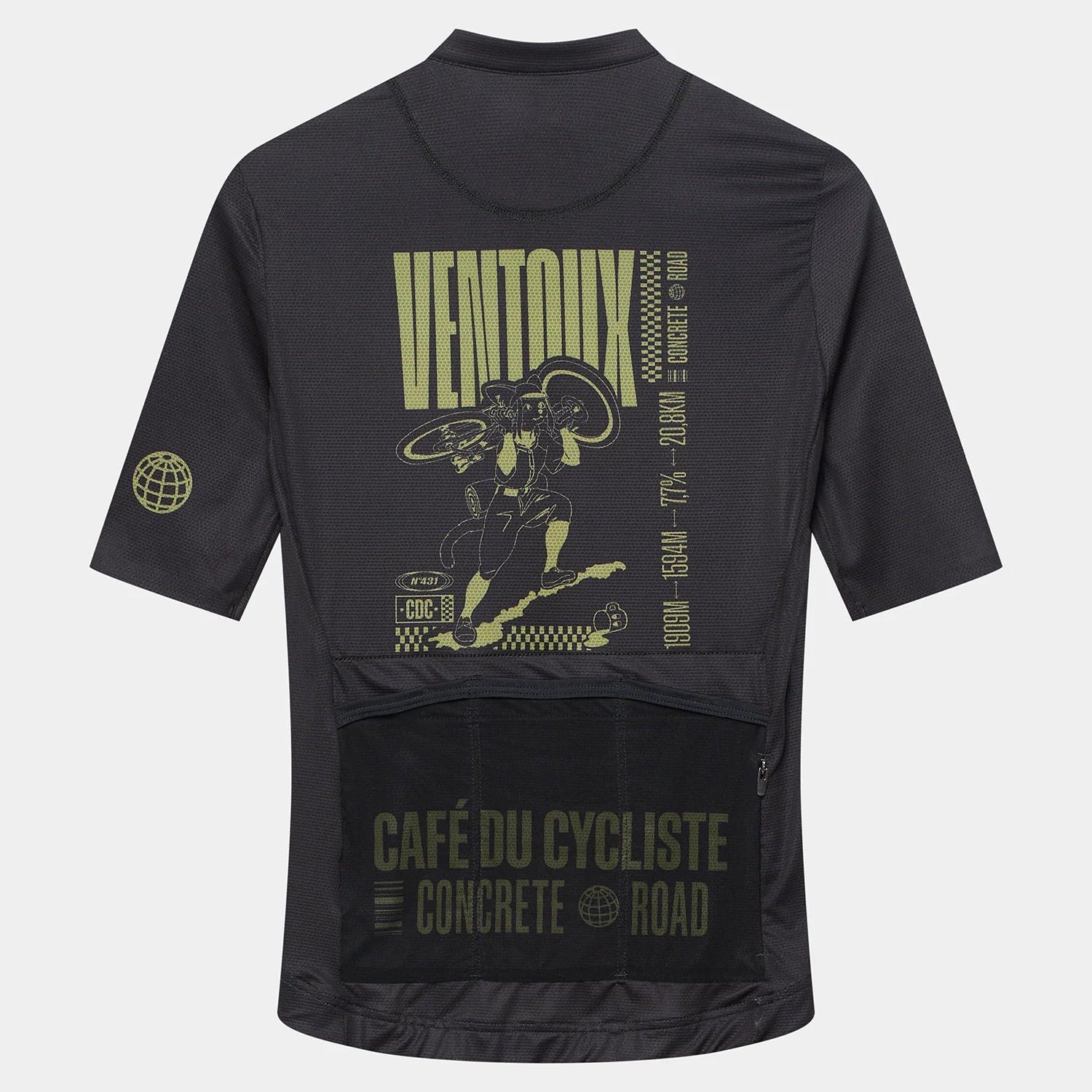 Maglia donna Cafe du Cycliste Ventoux - Nero Café du Cycliste