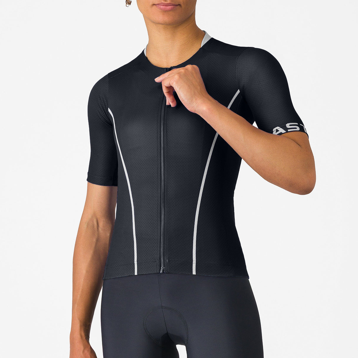 Castelli Anima Flow frau trikot - Schwarz