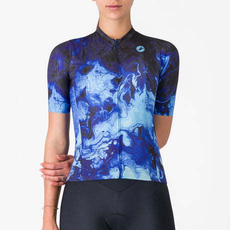 Maillot mujer Castelli Cosmic Vortex - Azul