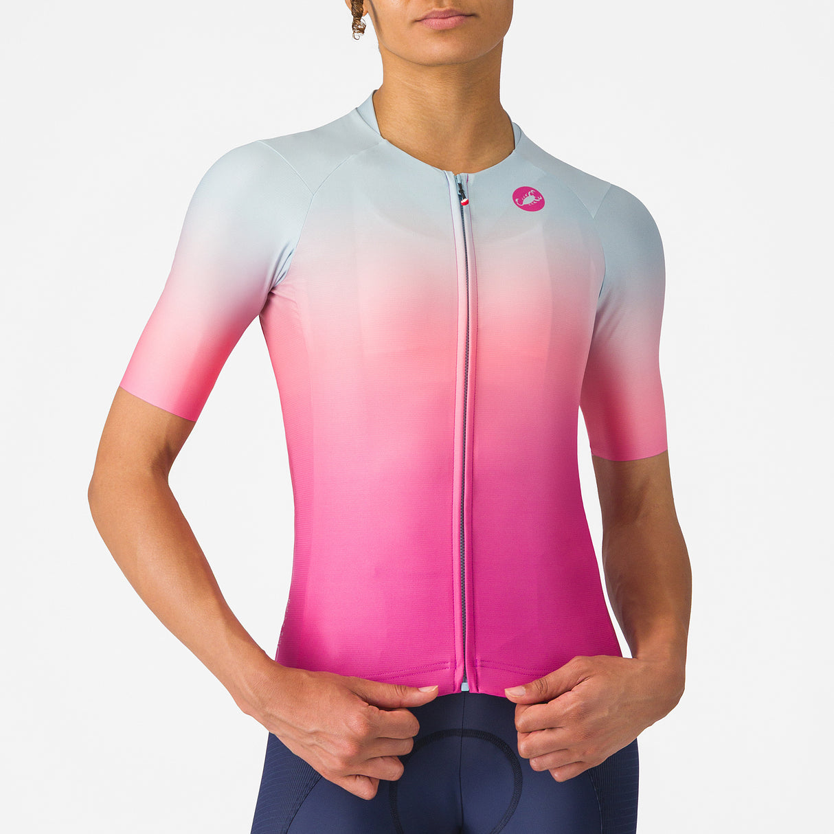 Maglia donna Castelli UPF - Rosa Castelli
