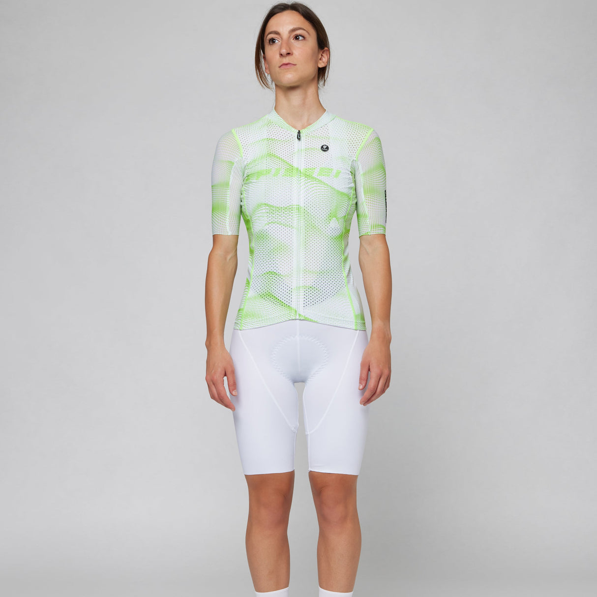Trikot damen Pissei Sanremo - Weiß grün