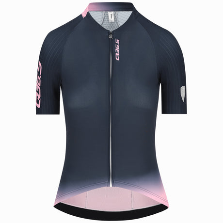 Maillot femme Q36.5 Gregarius Pro Collar Fade - Bleu