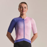 Maillot femme Rapha Pro Team Training 3 Surface Print - Bleu