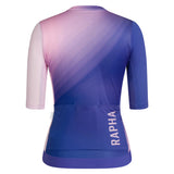 Maillot femme Rapha Pro Team Training 3 Surface Print - Bleu