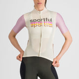 Maillot mujer Sportful Supergiara 2 Logo - Beige