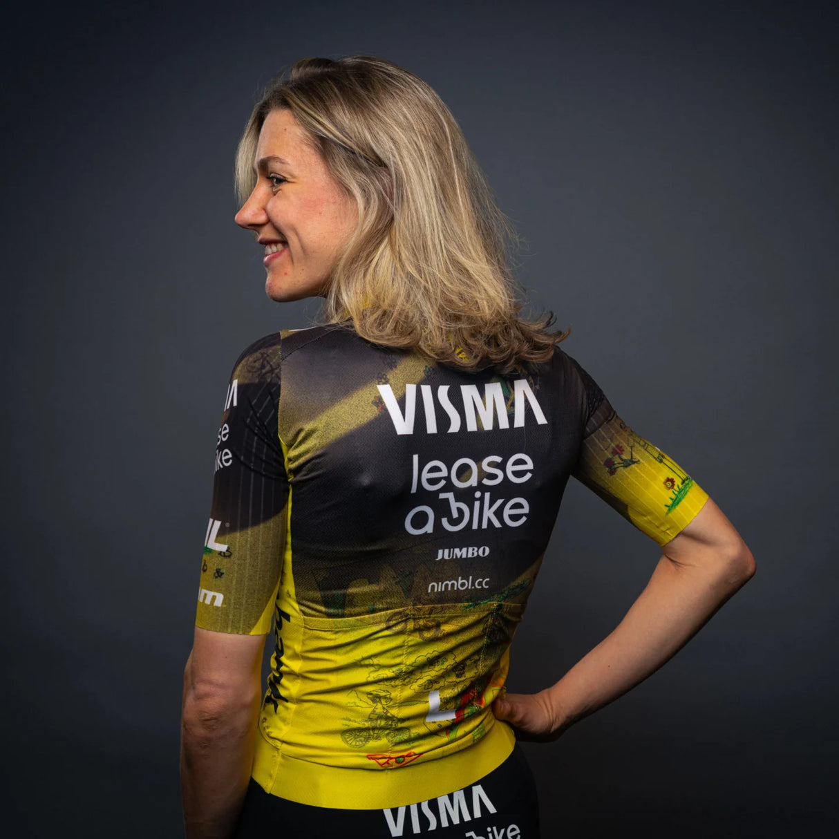 Maglia donna Team Visma Lease a bike 2026 Dream Like a Champion - Tdff Yellow B.