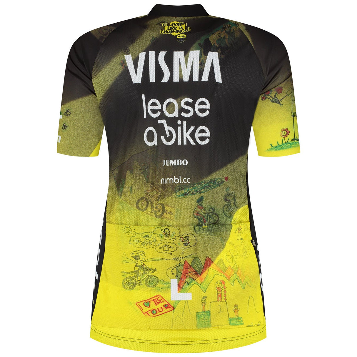 Maglia donna Team Visma Lease a bike 2026 Dream Like a Champion - Tdff Yellow B.