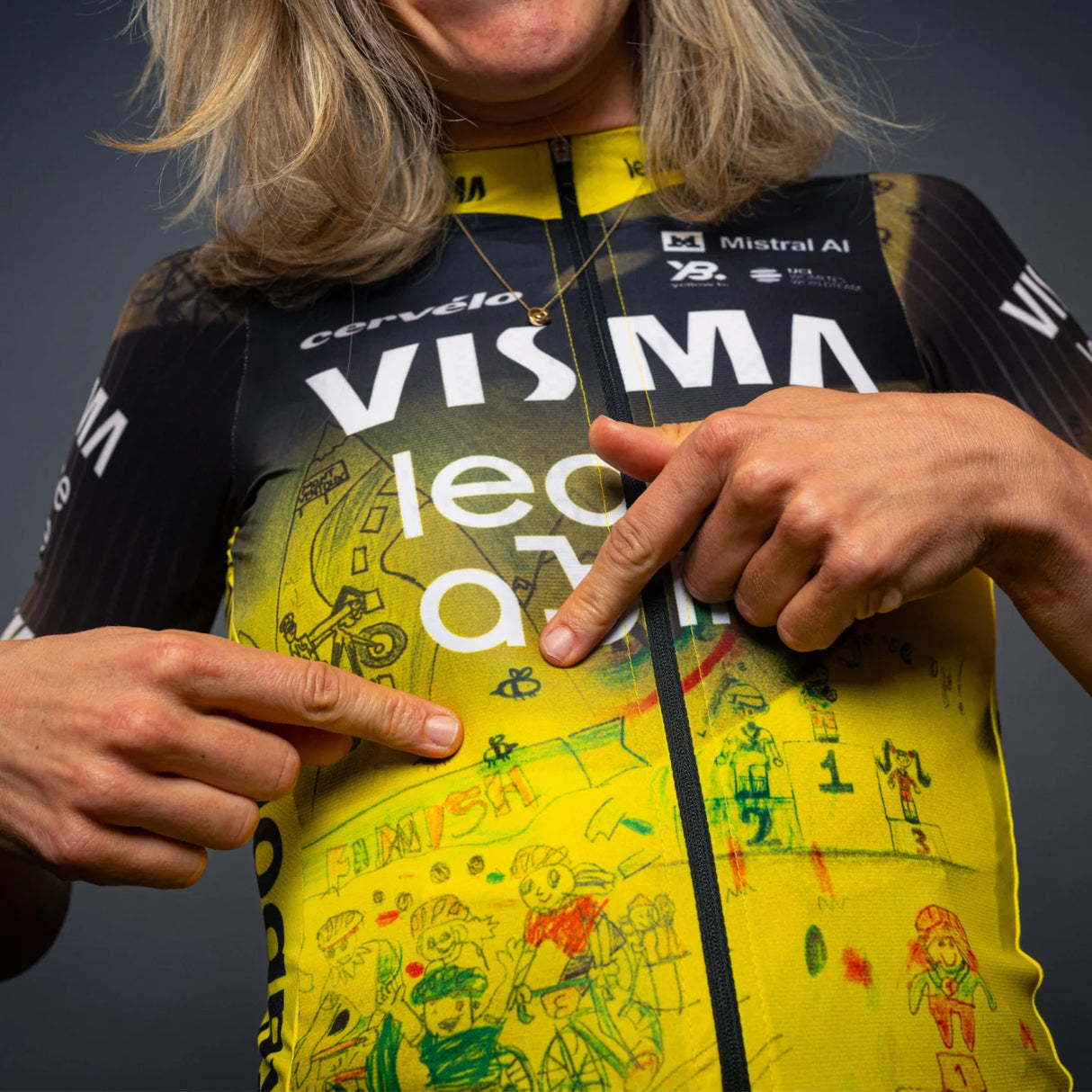 Maglia donna Team Visma Lease a bike 2026 Dream Like a Champion - Tdff Yellow B.