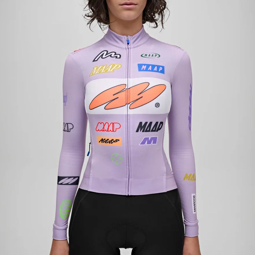 Maillot femme manches longues Maap Gamma Team Thermal - Dusty lavender