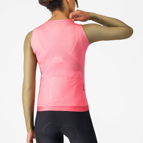 Maglia donna maniche lunghe Castelli Corretto - Rosa Castelli
