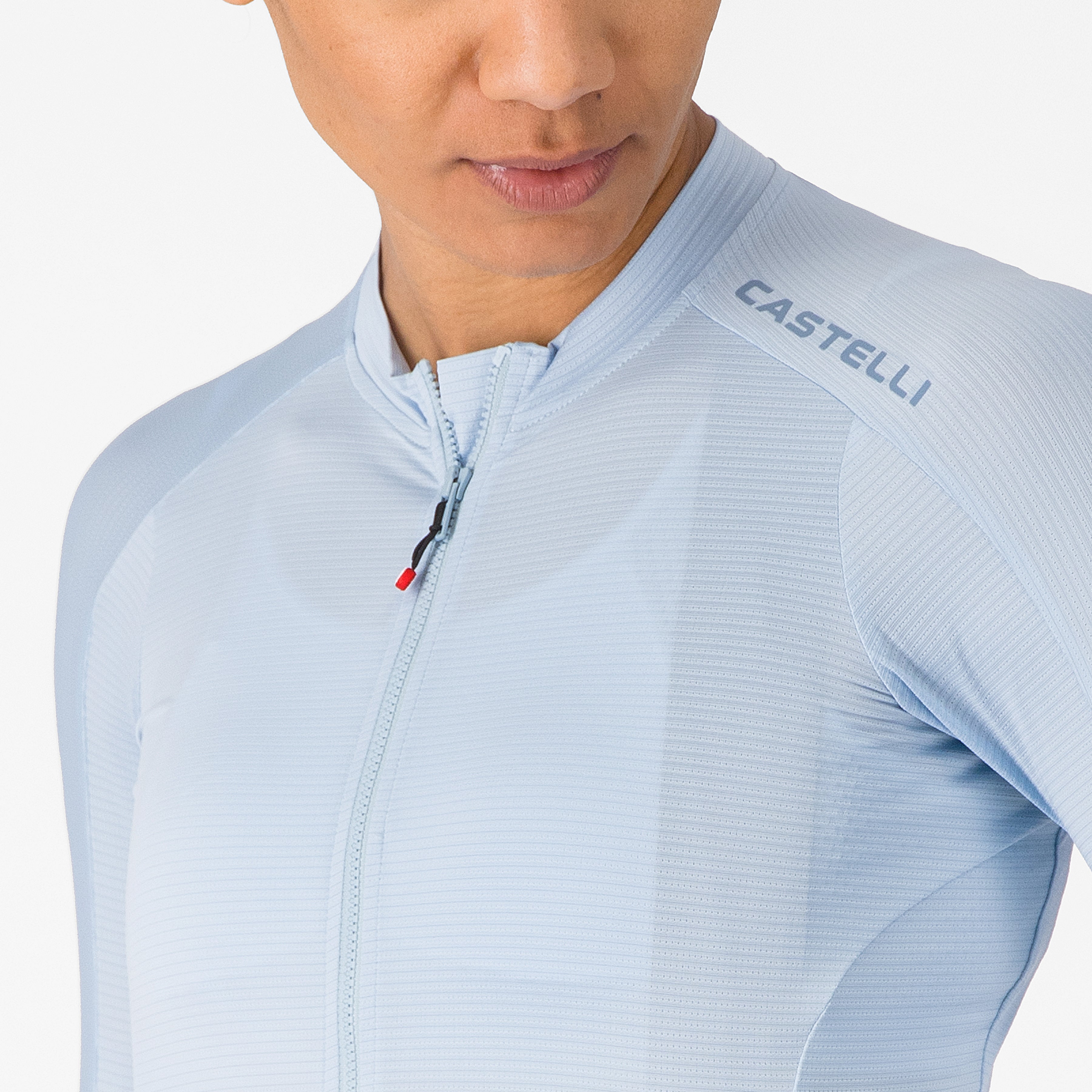 Castelli Espresso 2 frau langarmtrikot - Hellblau