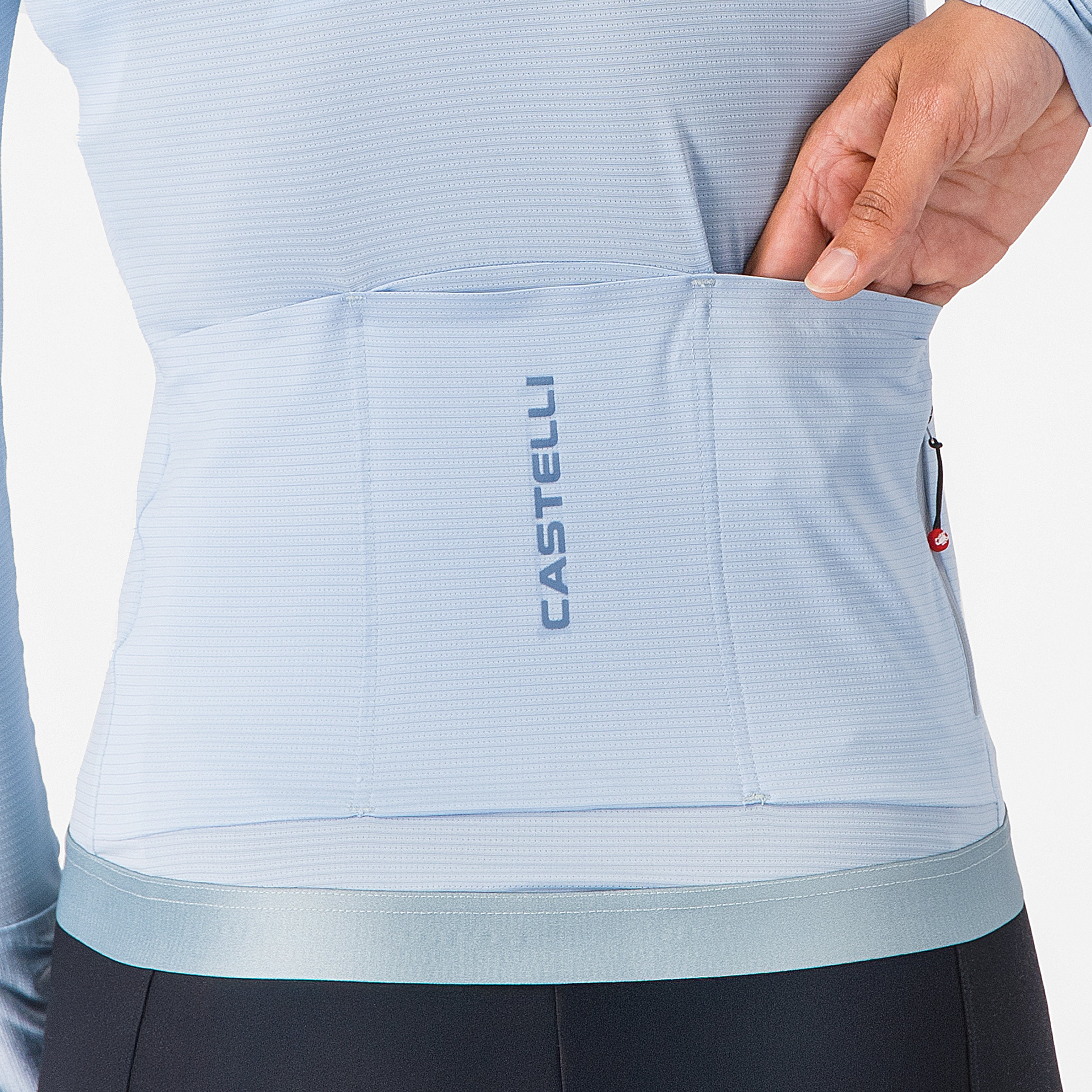 Castelli Espresso 2 frau langarmtrikot - Hellblau