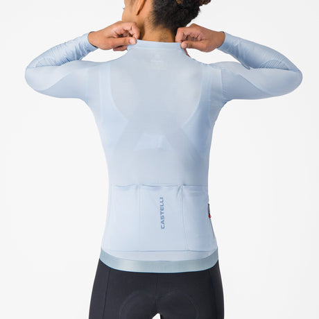 Castelli Espresso 2 frau langarmtrikot - Hellblau