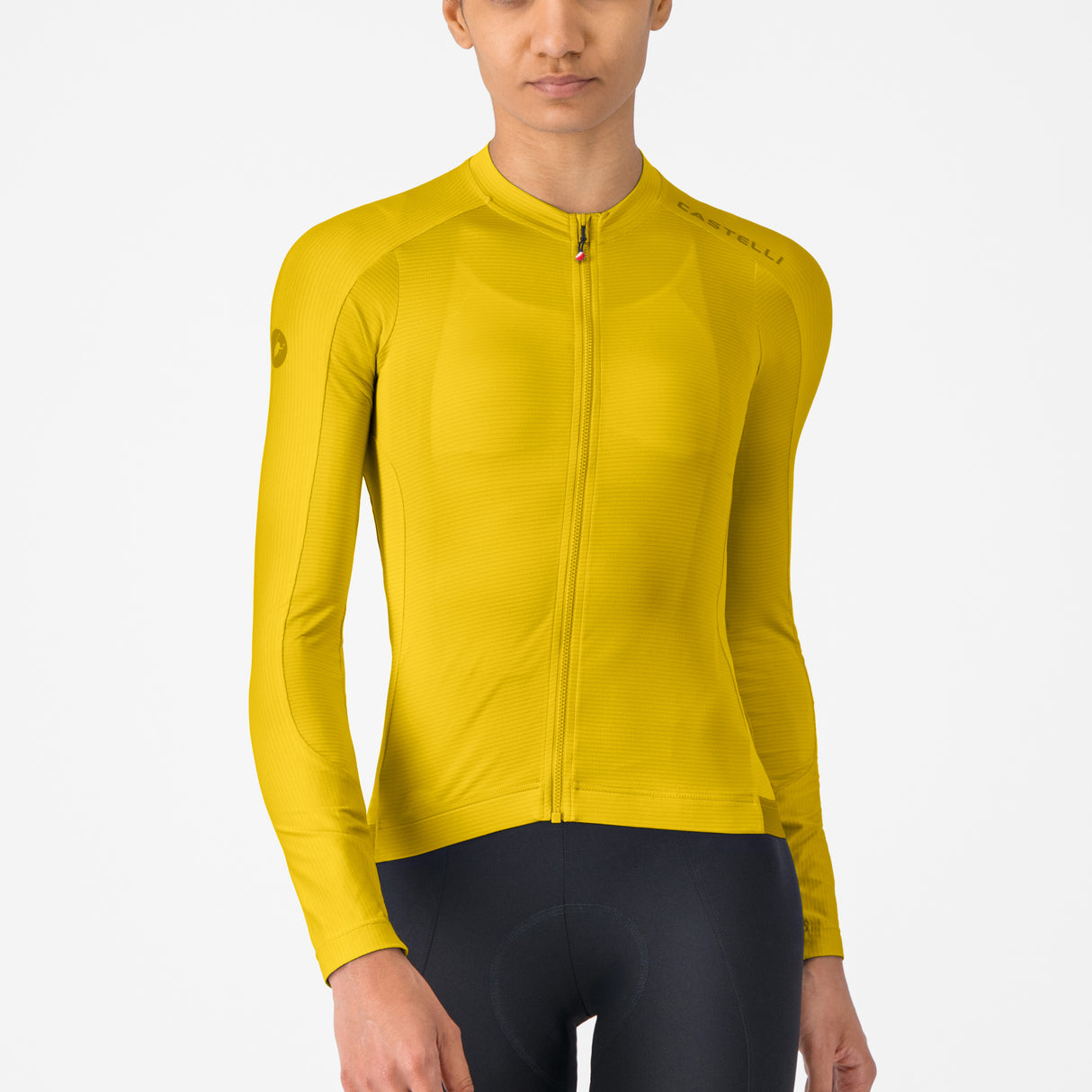 Maillot mujer manga larga Castelli Espresso 2 - Amarillo